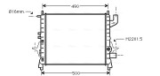 RTA2262 AVA QUALITY COOLING chladič motora RTA2262 AVA QUALITY COOLING