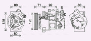 RTK636 AVA QUALITY COOLING kompresor klimatizácie RTK636 AVA QUALITY COOLING