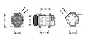 RTK037 Kompresor, klimatizace AVA QUALITY COOLING