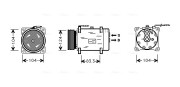 RTK038 Kompresor, klimatizace AVA QUALITY COOLING