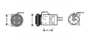 RTK403 Kompresor, klimatizace AVA QUALITY COOLING