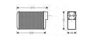 SA6017 Výměník tepla, vnitřní vytápění AVA QUALITY COOLING