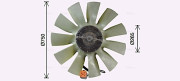 SCF058 Větrák, chlazení motoru AVA QUALITY COOLING