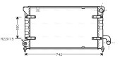 STA2028 Chladič, chlazení motoru AVA QUALITY COOLING