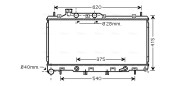 SU2106 AVA QUALITY COOLING chladič motora SU2106 AVA QUALITY COOLING