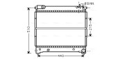 SZA2074 AVA QUALITY COOLING chladič motora SZA2074 AVA QUALITY COOLING