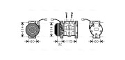 SZAK110 AVA QUALITY COOLING kompresor klimatizácie SZAK110 AVA QUALITY COOLING