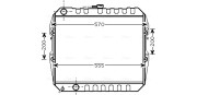 TO2183 AVA QUALITY COOLING chladič motora TO2183 AVA QUALITY COOLING