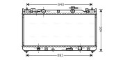 TO2282 AVA QUALITY COOLING chladič motora TO2282 AVA QUALITY COOLING