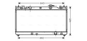 TO2341 Chladič, chlazení motoru AVA QUALITY COOLING