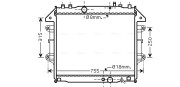 TO2432 AVA QUALITY COOLING chladič motora TO2432 AVA QUALITY COOLING