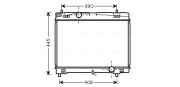 TO2482 AVA QUALITY COOLING chladič motora TO2482 AVA QUALITY COOLING