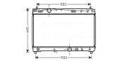 TO2489 AVA QUALITY COOLING chladič motora TO2489 AVA QUALITY COOLING