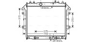 TO2496 AVA QUALITY COOLING chladič motora TO2496 AVA QUALITY COOLING