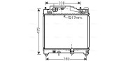 TO2501 AVA QUALITY COOLING chladič motora TO2501 AVA QUALITY COOLING