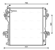 TO2603 AVA QUALITY COOLING chladič motora TO2603 AVA QUALITY COOLING