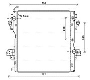 TO2604 AVA QUALITY COOLING chladič motora TO2604 AVA QUALITY COOLING