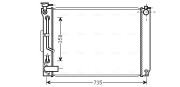 TO2648 AVA QUALITY COOLING chladič motora TO2648 AVA QUALITY COOLING