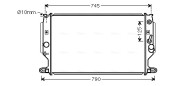TO2704 Chladič, chlazení motoru AVA QUALITY COOLING