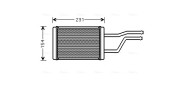 TO6326 Výměník tepla, vnitřní vytápění AVA QUALITY COOLING