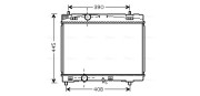 TOA2357 AVA QUALITY COOLING chladič motora TOA2357 AVA QUALITY COOLING