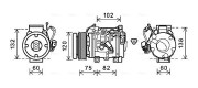 TOAK664 AVA QUALITY COOLING kompresor klimatizácie TOAK664 AVA QUALITY COOLING