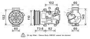 TOAK683 AVA QUALITY COOLING kompresor klimatizácie TOAK683 AVA QUALITY COOLING