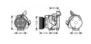 TOK437 Kompresor, klimatizace AVA QUALITY COOLING