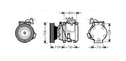 TOK439 Kompresor, klimatizace AVA QUALITY COOLING