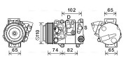 TOK682 AVA QUALITY COOLING kompresor klimatizácie TOK682 AVA QUALITY COOLING