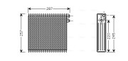 TOV294 AVA QUALITY COOLING výparník klimatizácie TOV294 AVA QUALITY COOLING