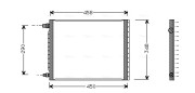 UV5008 AVA QUALITY COOLING kondenzátor klimatizácie UV5008 AVA QUALITY COOLING