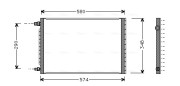 UV5009 AVA QUALITY COOLING kondenzátor klimatizácie UV5009 AVA QUALITY COOLING