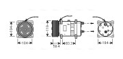 UVK058 Kompresor, klimatizace AVA QUALITY COOLING