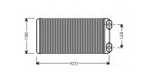 VL6036 AVA QUALITY COOLING výmenník tepla vnútorného kúrenia VL6036 AVA QUALITY COOLING