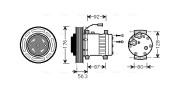 VLK053 Kompresor, klimatizace AVA QUALITY COOLING