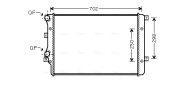 VNA2206 AVA QUALITY COOLING chladič motora VNA2206 AVA QUALITY COOLING