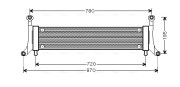 VN2278 AVA QUALITY COOLING chladič motora VN2278 AVA QUALITY COOLING