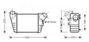 VN4182 AVA QUALITY COOLING chladič plniaceho vzduchu VN4182 AVA QUALITY COOLING