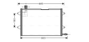 VN5146 AVA QUALITY COOLING kondenzátor klimatizácie VN5146 AVA QUALITY COOLING