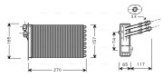 VN6175 AVA QUALITY COOLING výmenník tepla vnútorného kúrenia VN6175 AVA QUALITY COOLING