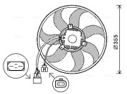 VN7534 AVA QUALITY COOLING ventilátor chladenia motora VN7534 AVA QUALITY COOLING