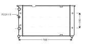 VNA2103 Chladič, chlazení motoru AVA QUALITY COOLING