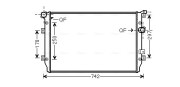 VNA2287 AVA QUALITY COOLING chladič motora VNA2287 AVA QUALITY COOLING