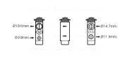 VO1172 Expanzní ventil, klimatizace AVA QUALITY COOLING