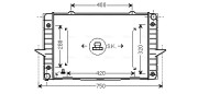 VO2093 AVA QUALITY COOLING chladič motora VO2093 AVA QUALITY COOLING