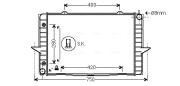 VO2118 AVA QUALITY COOLING chladič motora VO2118 AVA QUALITY COOLING