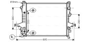 VO2133 AVA QUALITY COOLING chladič motora VO2133 AVA QUALITY COOLING