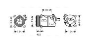 VOK059 Kompresor, klimatizace AVA QUALITY COOLING