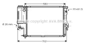 BW2186 AVA QUALITY COOLING nezařazený díl BW2186 AVA QUALITY COOLING